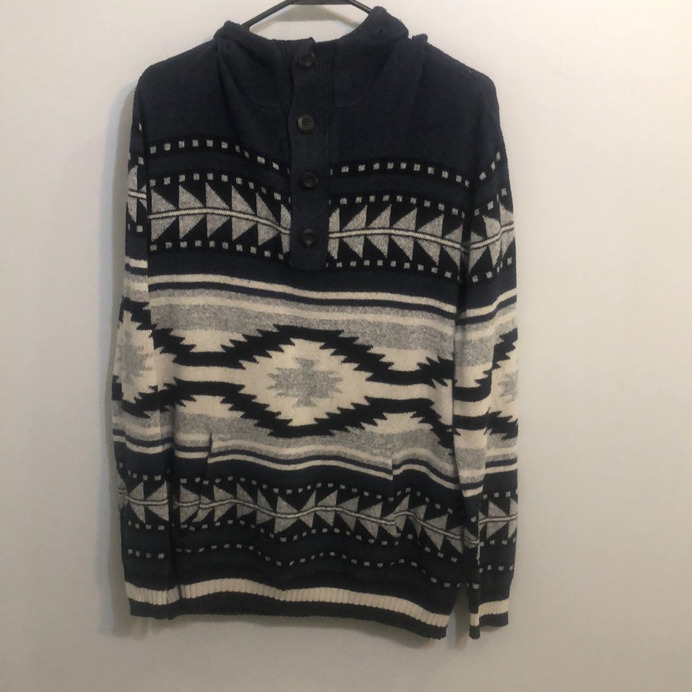 Sweatshirt - American Eagle - Large - Blue, Gray, Black
